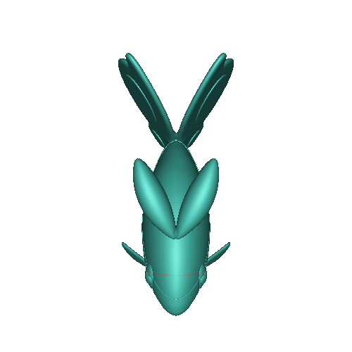 Pokemon Finneon #456 - Ready for 3D Printing!