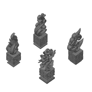 Elementals Statuettes