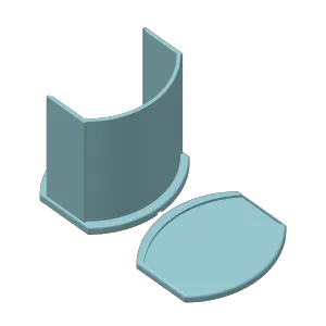 Lithophane frame oval