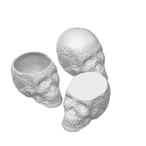 SKULL FLOWER POT