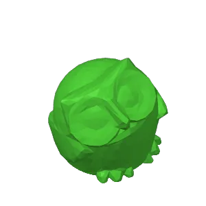 Low-Poly 3D Model - owl 低面數-貓頭鷹
