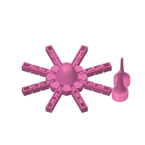 Flexi spinning top
