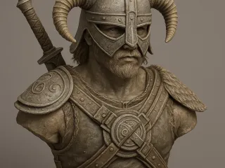 Dragonborn Bust - AI