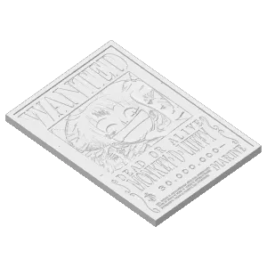 LUFFY WANTED POSTER - ONE PIECE