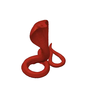 King cobra snake year sculpture