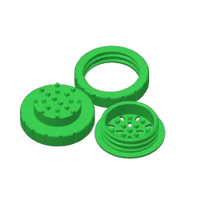 The Crop Crusher - Sealable Glass Herb Grinder - FDM & RESIN