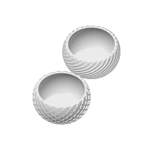 Spiral pattern planter pot vase