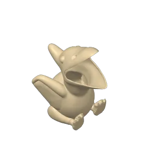 CHUBBY PTERODACTYL DINO PENCIL HOLDER - NO SUPPORTS