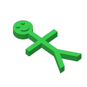 TPU Stickfigure - TPU and PLA Test Print DR3D Prints