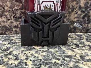 Bath and body works small soap pump holder with autobot logo