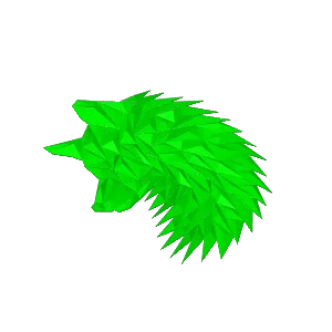 Geometric Wolf (fox) head wall art