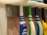 Tooth brush and toothpaste holder-1