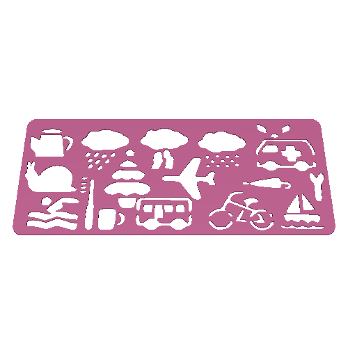 Montessori Template for Kids (3pcs)