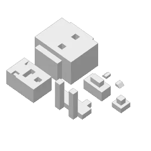 CHICKEN / POLLO / MINECRAFT / ASSEMBLEABLE / ENSAMBLABLE