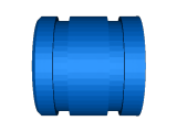Gold hand dredge piston.-3