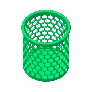 PEN HOLDER - HONEYCOMB PATTERN