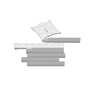 Stripes Katana Sword