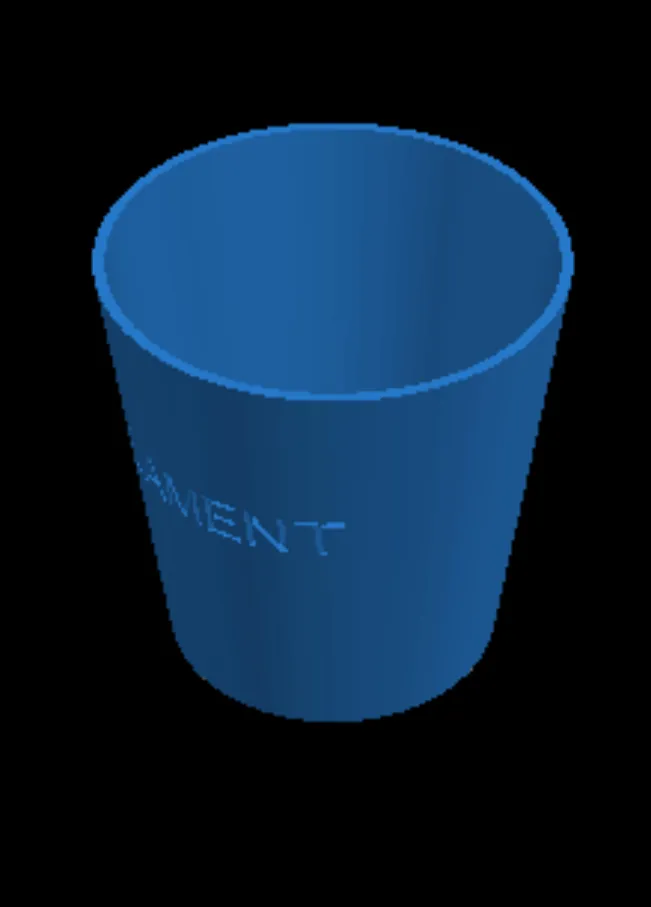 Filament waste bin