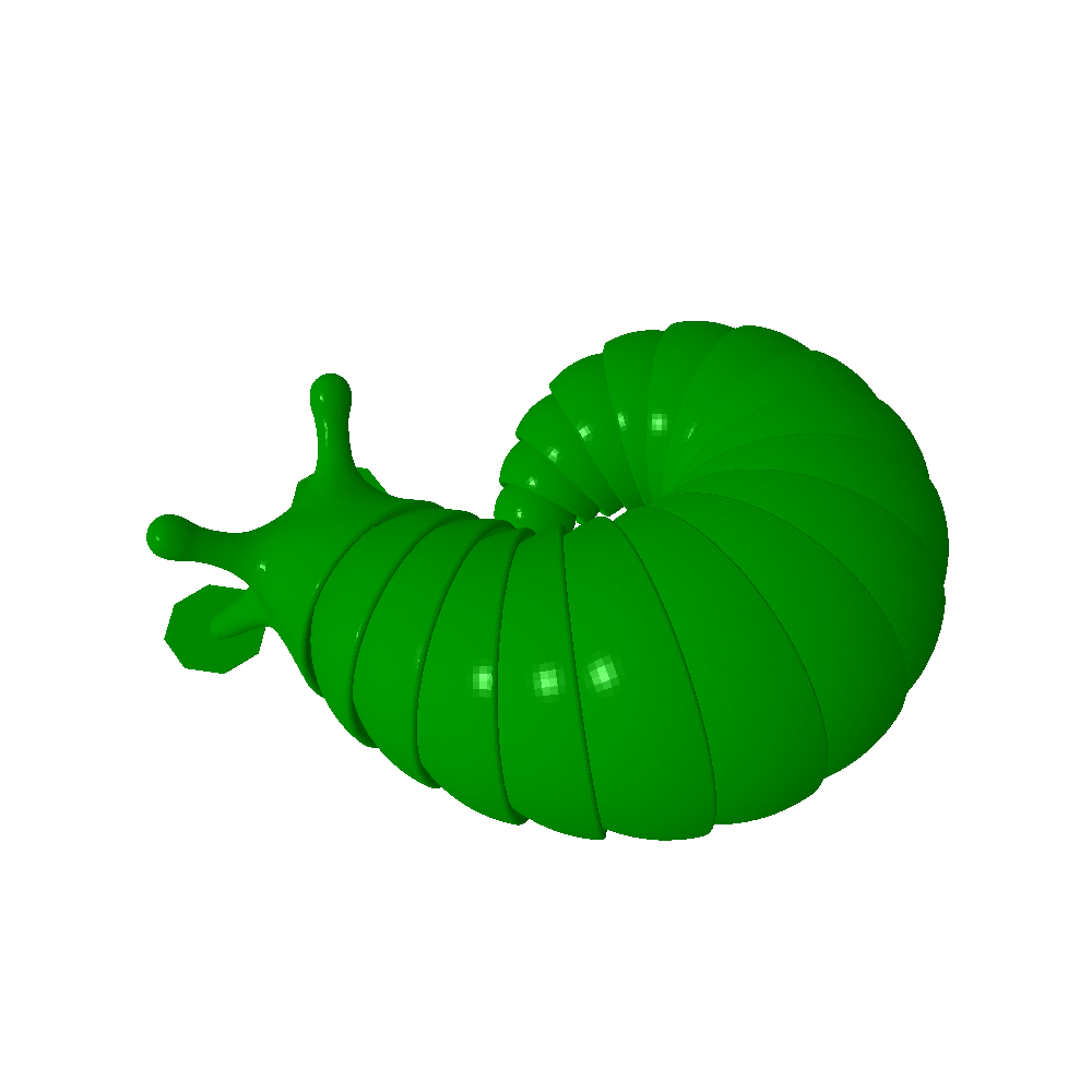 Curled slug