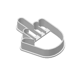Middle finger cookie cutter