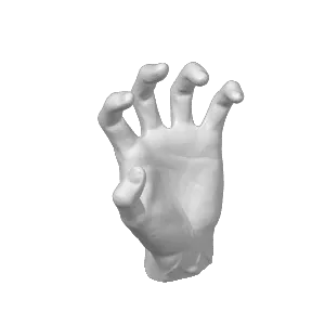 Wall mount hands