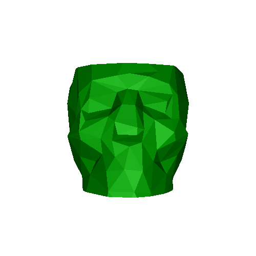 Low-Poly-Totenkopf-Vase-Modus