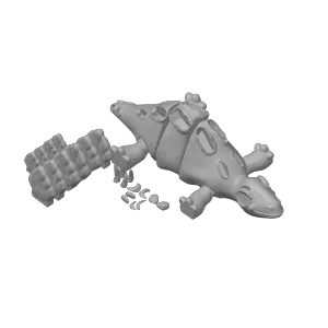 Articulated Stegosaurus - separated Parts Puzzle!