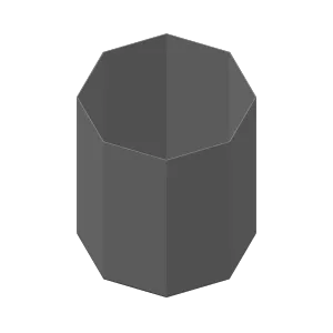 8 sided trash bin