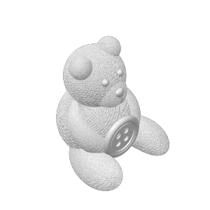Tiny Button Teddy Bear
