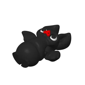 Dark's Bat - a flexi toy of Little Dark and her friends