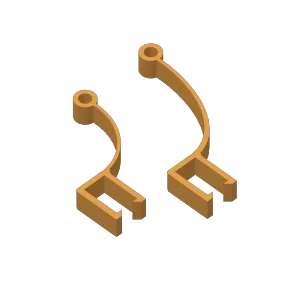 K1 max bowden tube flex chain clip