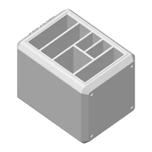 K1 Max | K1 | K1C Storage - 6 Drawers, Removable Lid for add