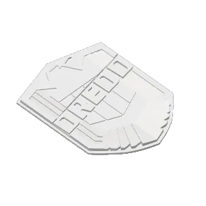 Judge Dredd Chest Badge Prop 2012 Movie Inspired