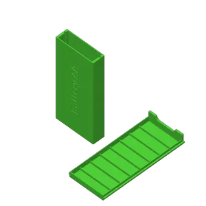 Battery AA Box With Rail