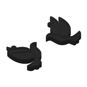 Easter Dove Earrings