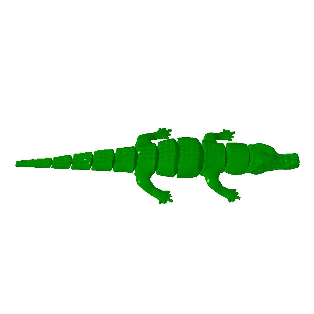 Articulate crocodile