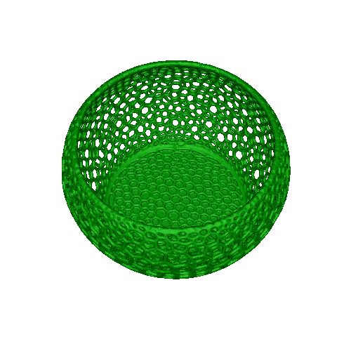 Voroni Bowl Shaped Basket