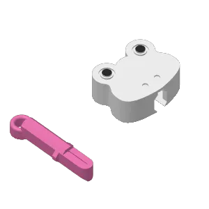 Mini Flip Frog Tongue Keychain