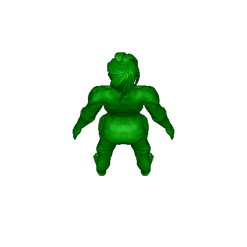 Female body sculpt detailed anatomy