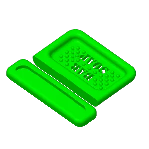 Wall mounted bar soap holder