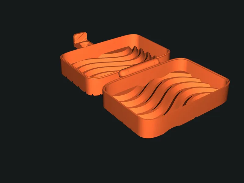 Soap travel box case print in place