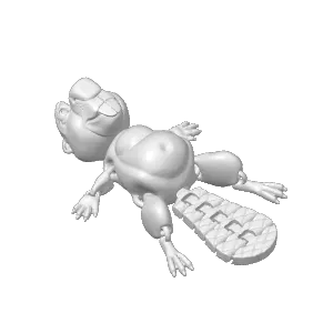 CUTE FLEXI PRINT-IN-PLACE BEAVER