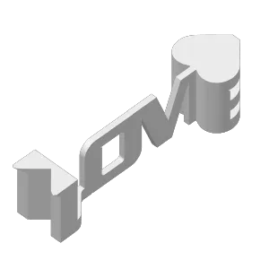 Text Flip - Love Arrow