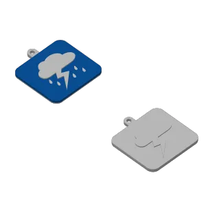 Llavero Clima Tormenta
