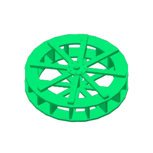 Water wheel with support