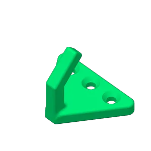 Triangular hanger mounting