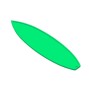 Finger surf board