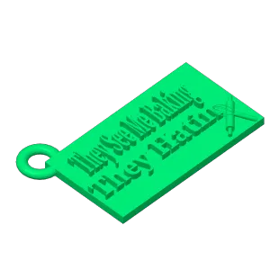 They See Me Baking They Hating Keychain