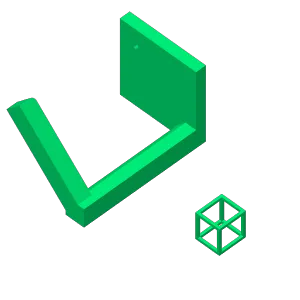 Magnetic hanging cube