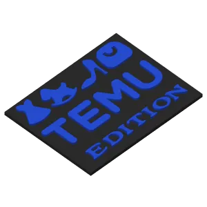 TEMU Edition car badge